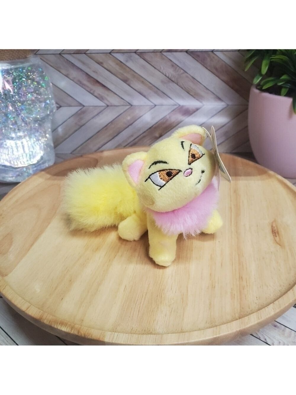 McDonalds Neopets Yellow Wocky Cat Mini Plush Happy Meal Toy 2004